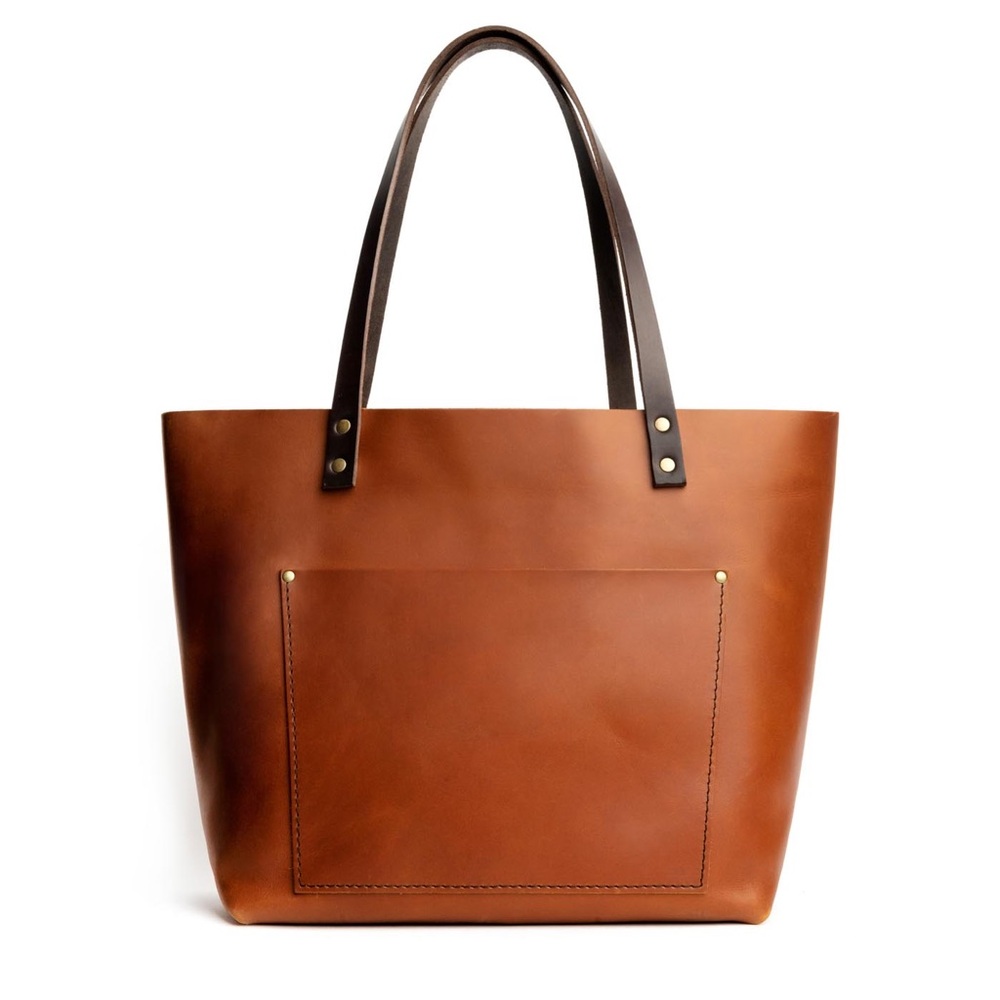 Portland leather goods ,Elegant Tote Bag Dakota tan zip leather